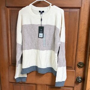NWT Frye Truffle Heather Combo Sweater Size XL